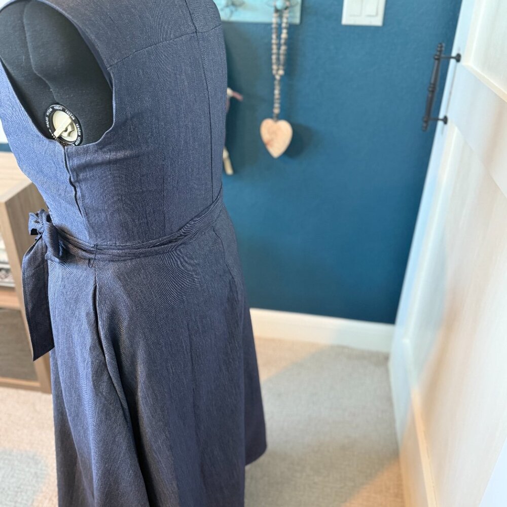 Julia Jordan - Fancy Denim Wrap Dress - Picture 2 of 2